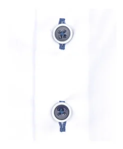 Heren overhemd extra lange mouw wit