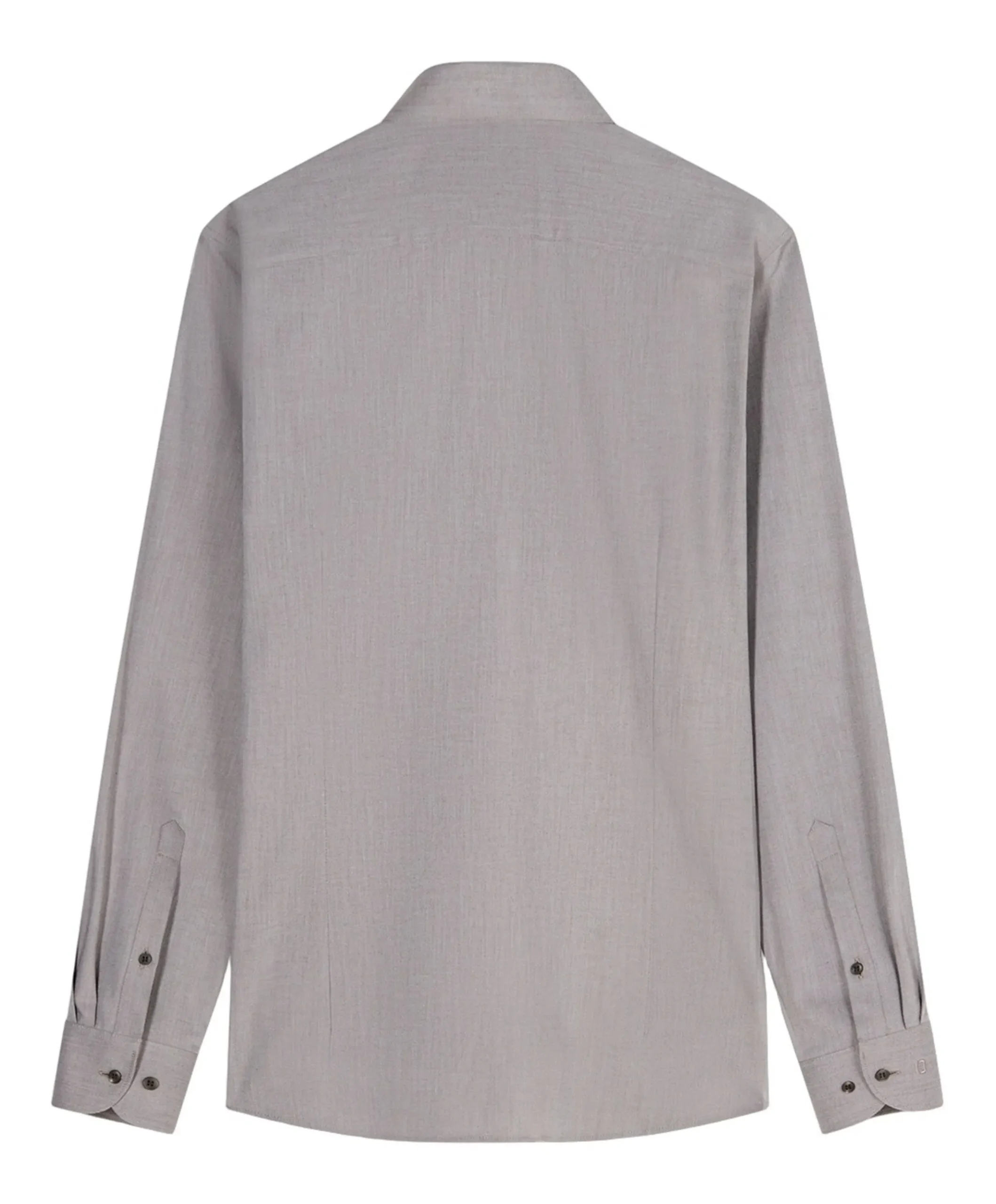 Heren overhemd lange mouw beige