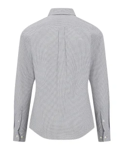 Heren overhemd lange mouw beige