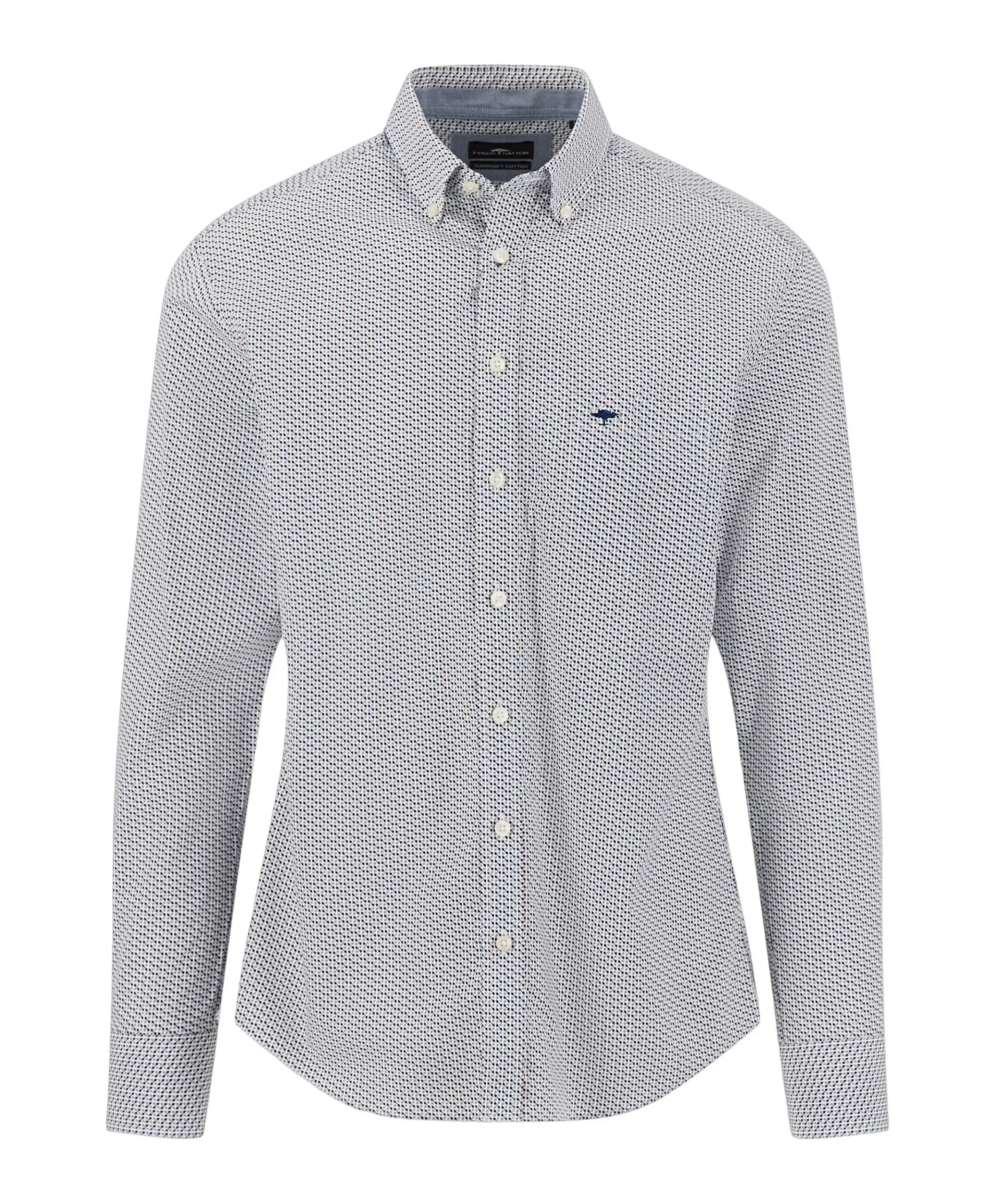 Heren overhemd lange mouw beige