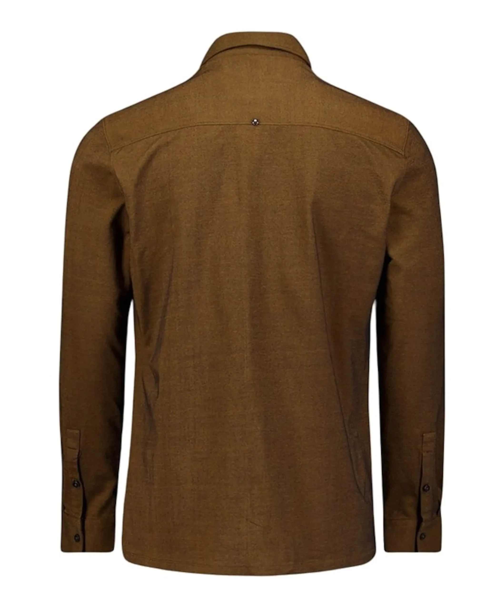 Heren overhemd lange mouw beige