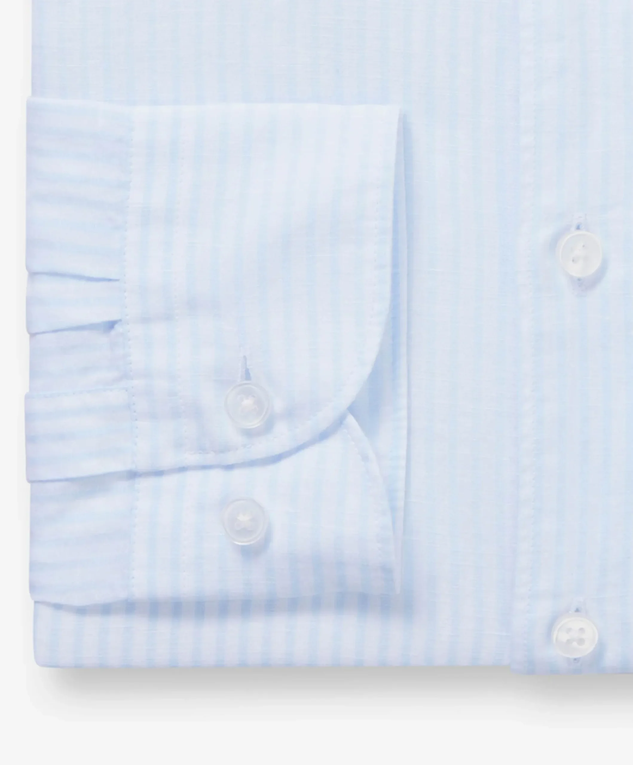 Heren overhemd lange mouw blauw