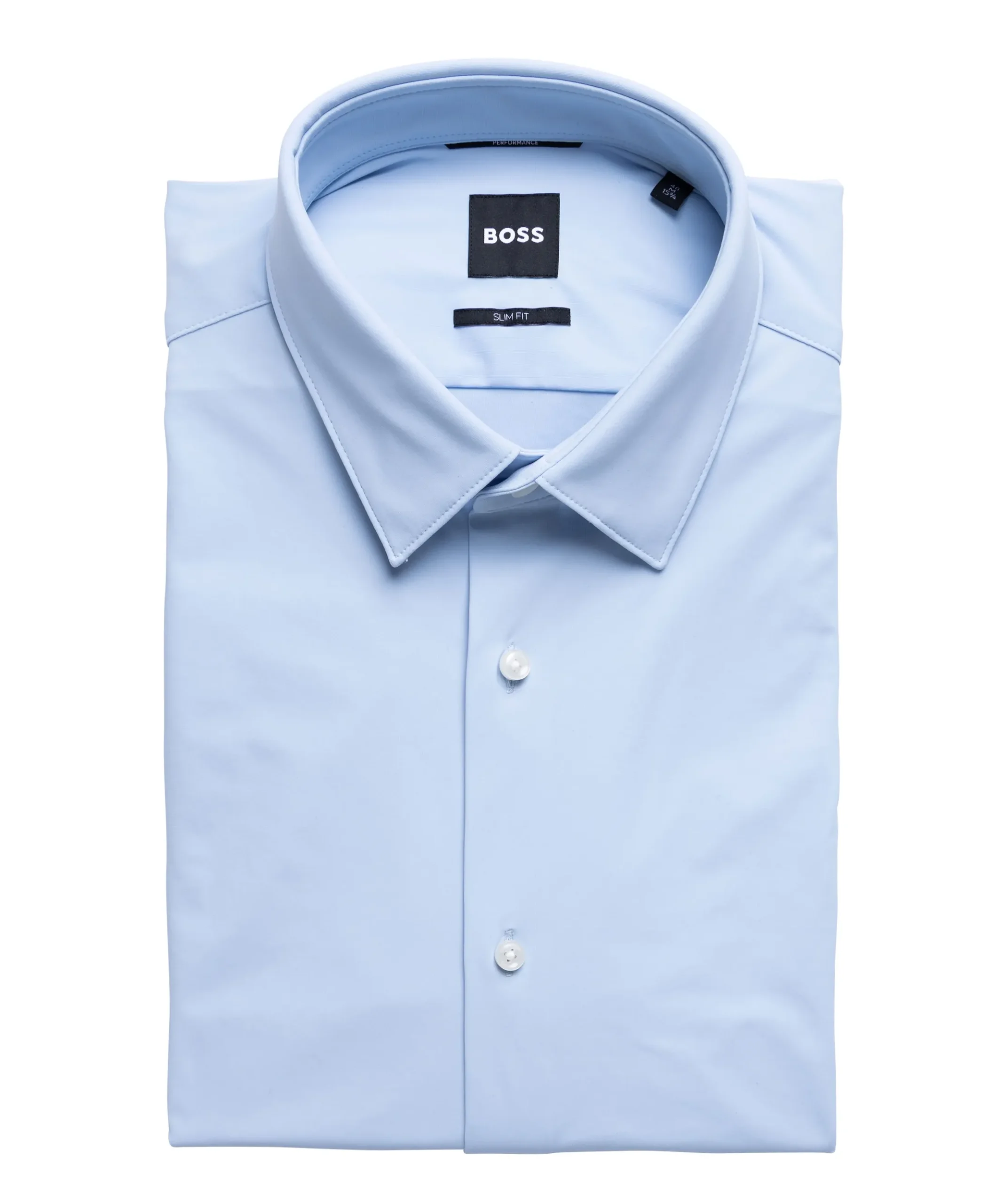 Heren overhemd lange mouw blauw