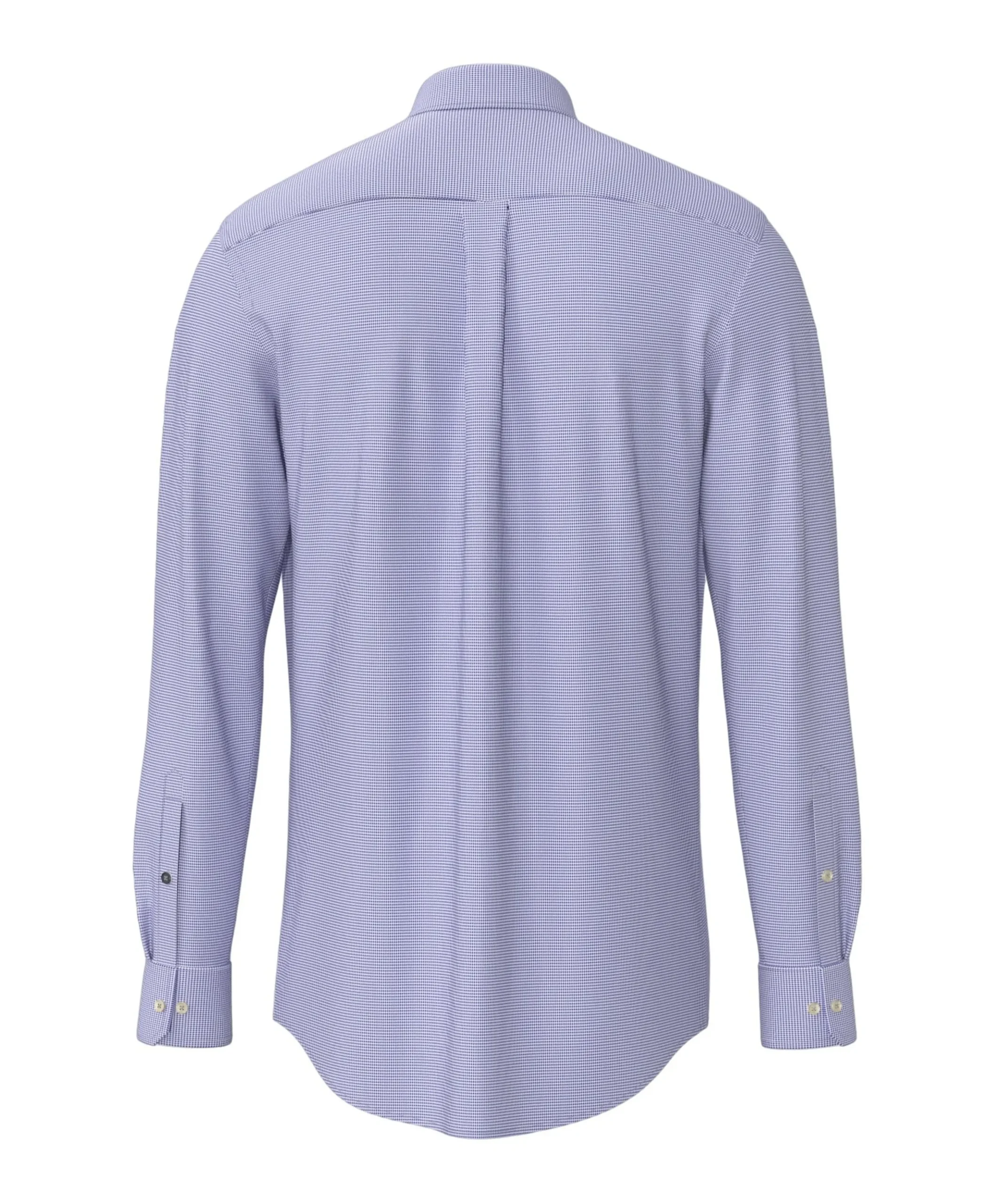 Heren overhemd lange mouw blauw