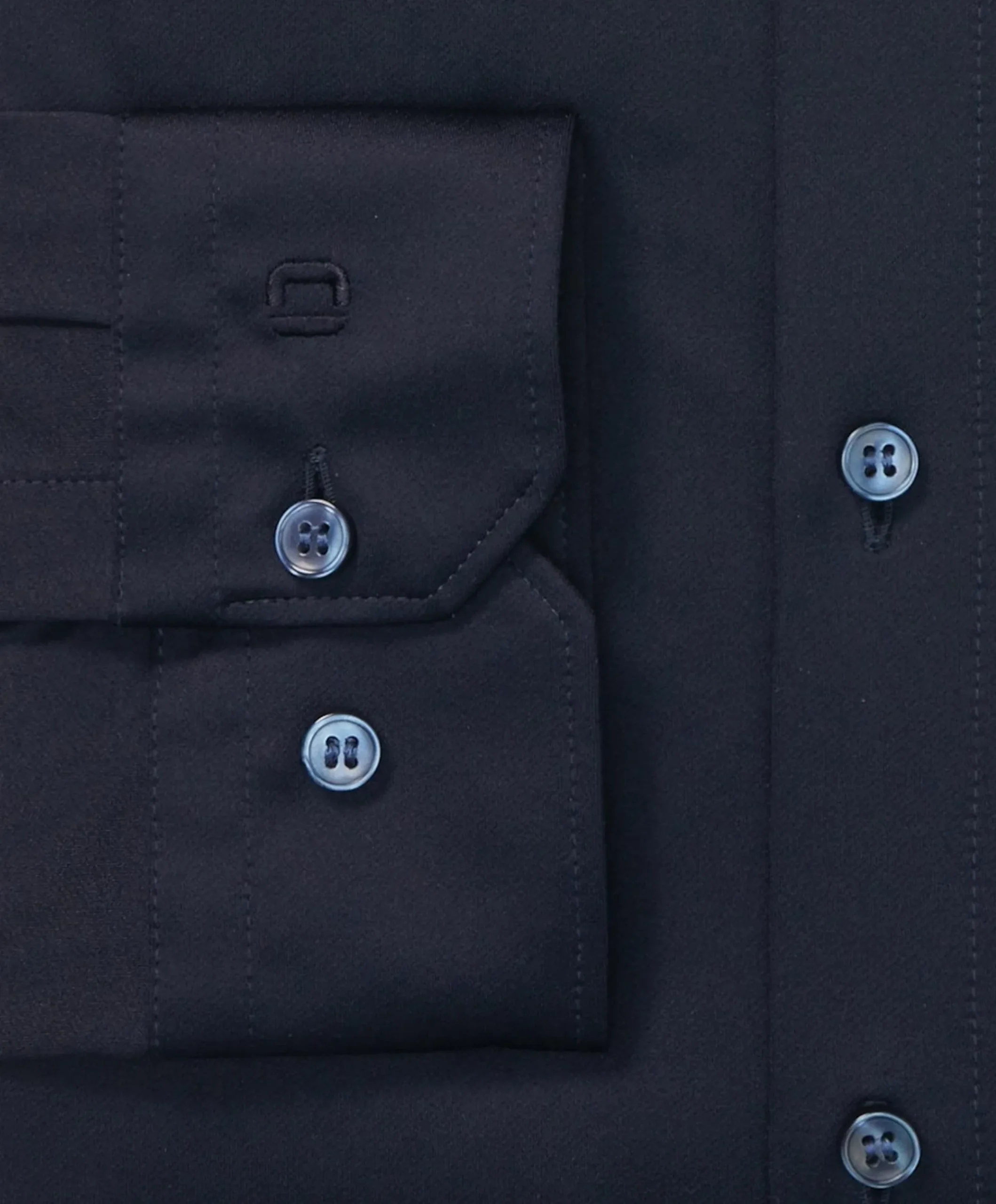 Heren overhemd lange mouw blauw