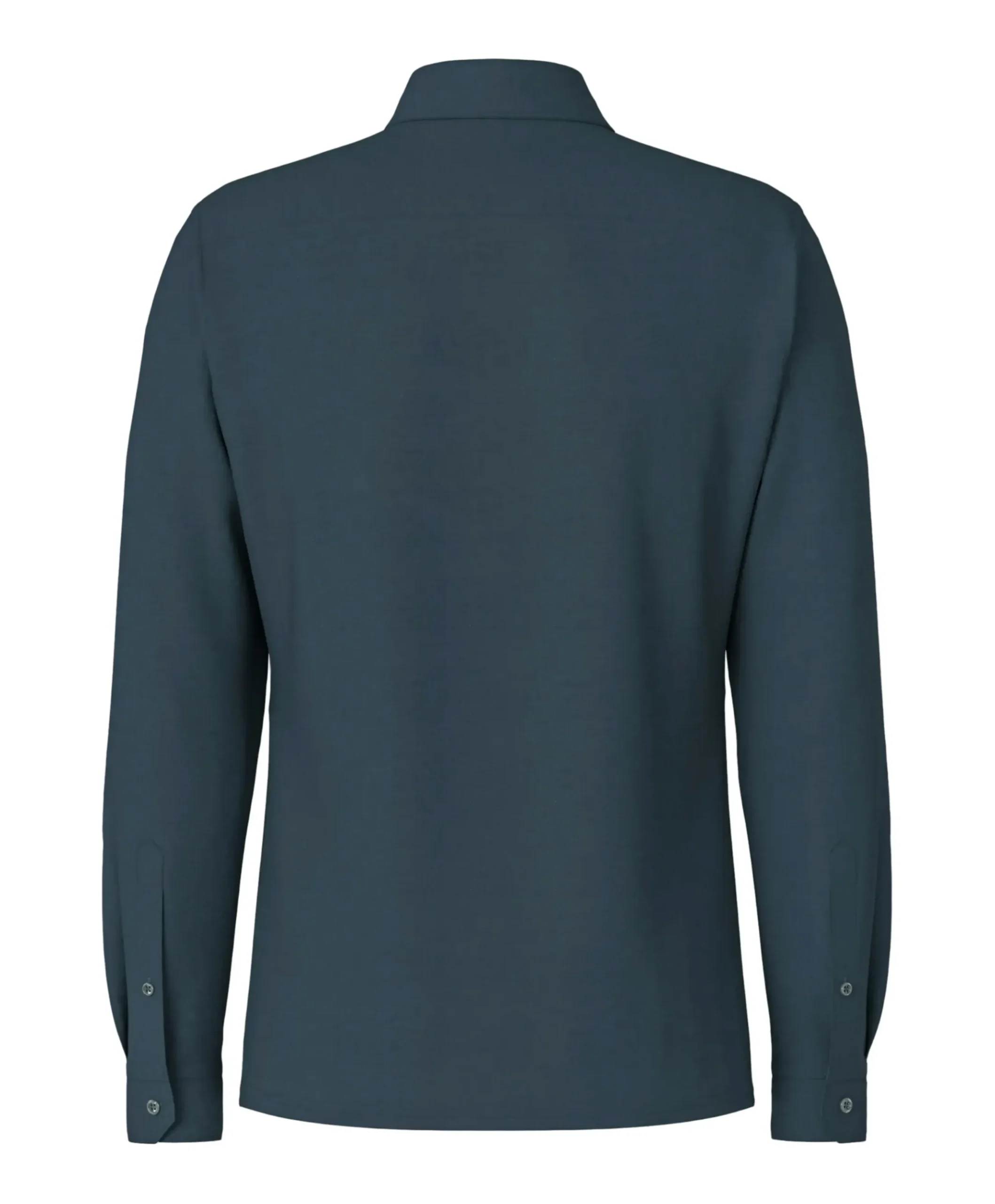 Heren overhemd lange mouw blauw