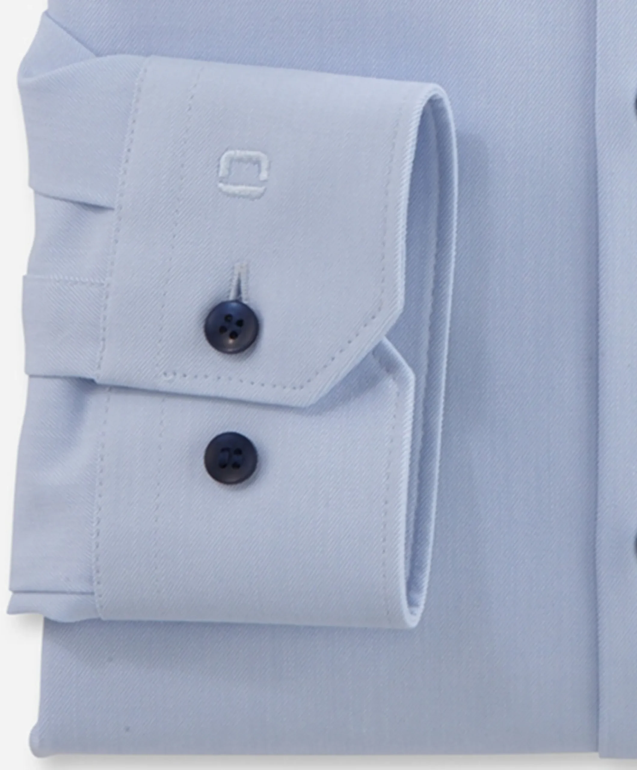 Heren overhemd lange mouw blauw
