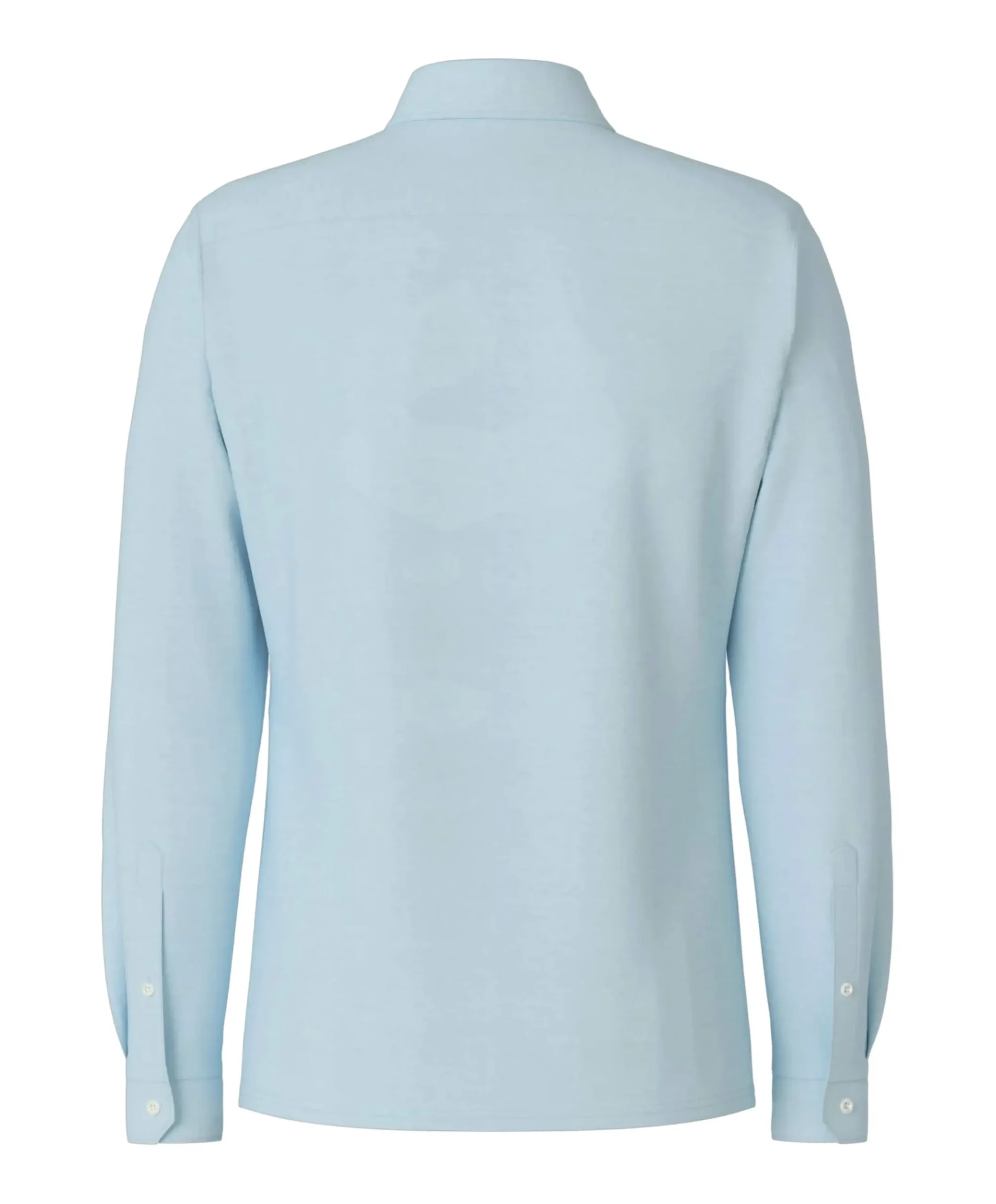 Heren overhemd lange mouw blauw