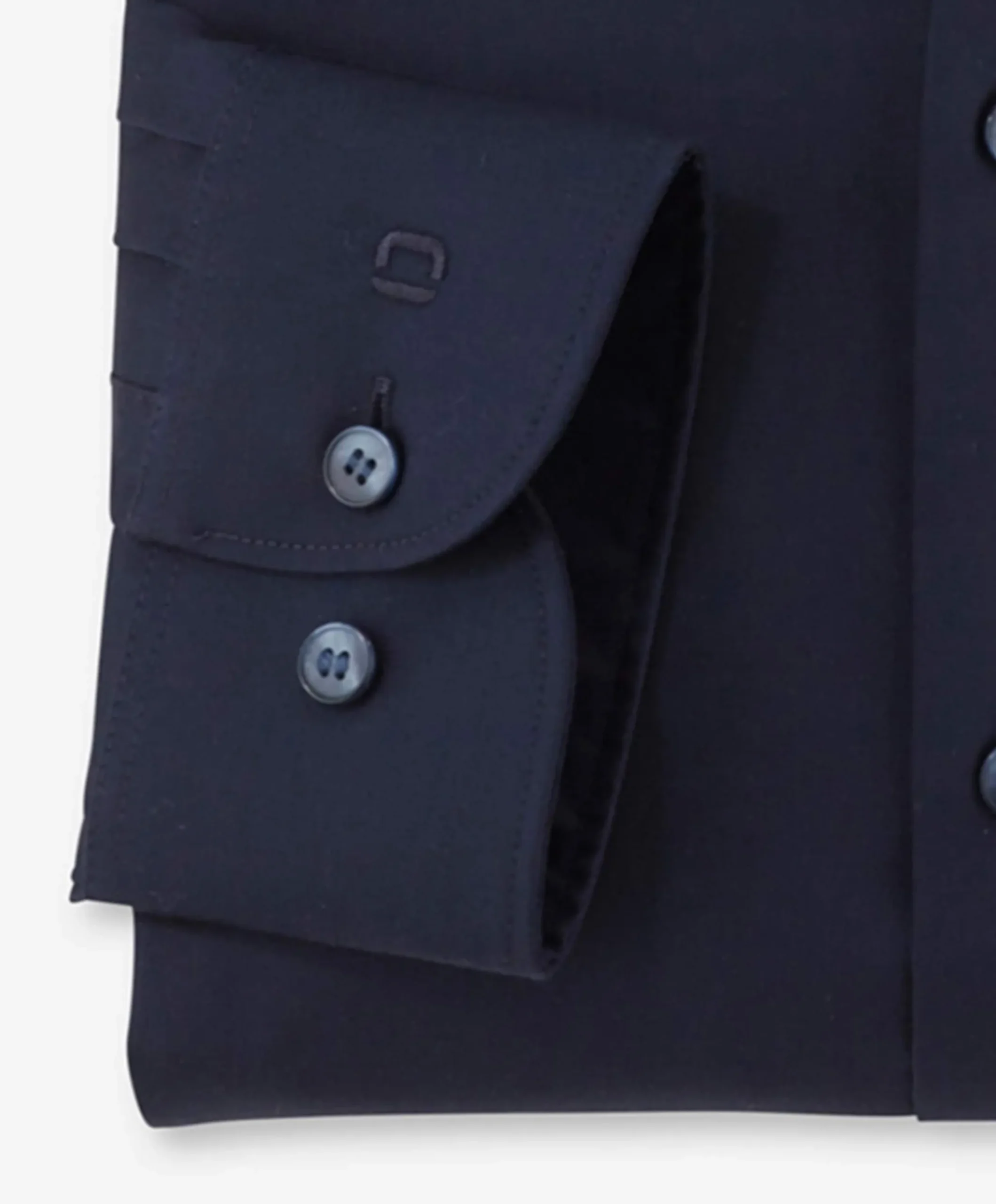 Heren overhemd lange mouw blauw