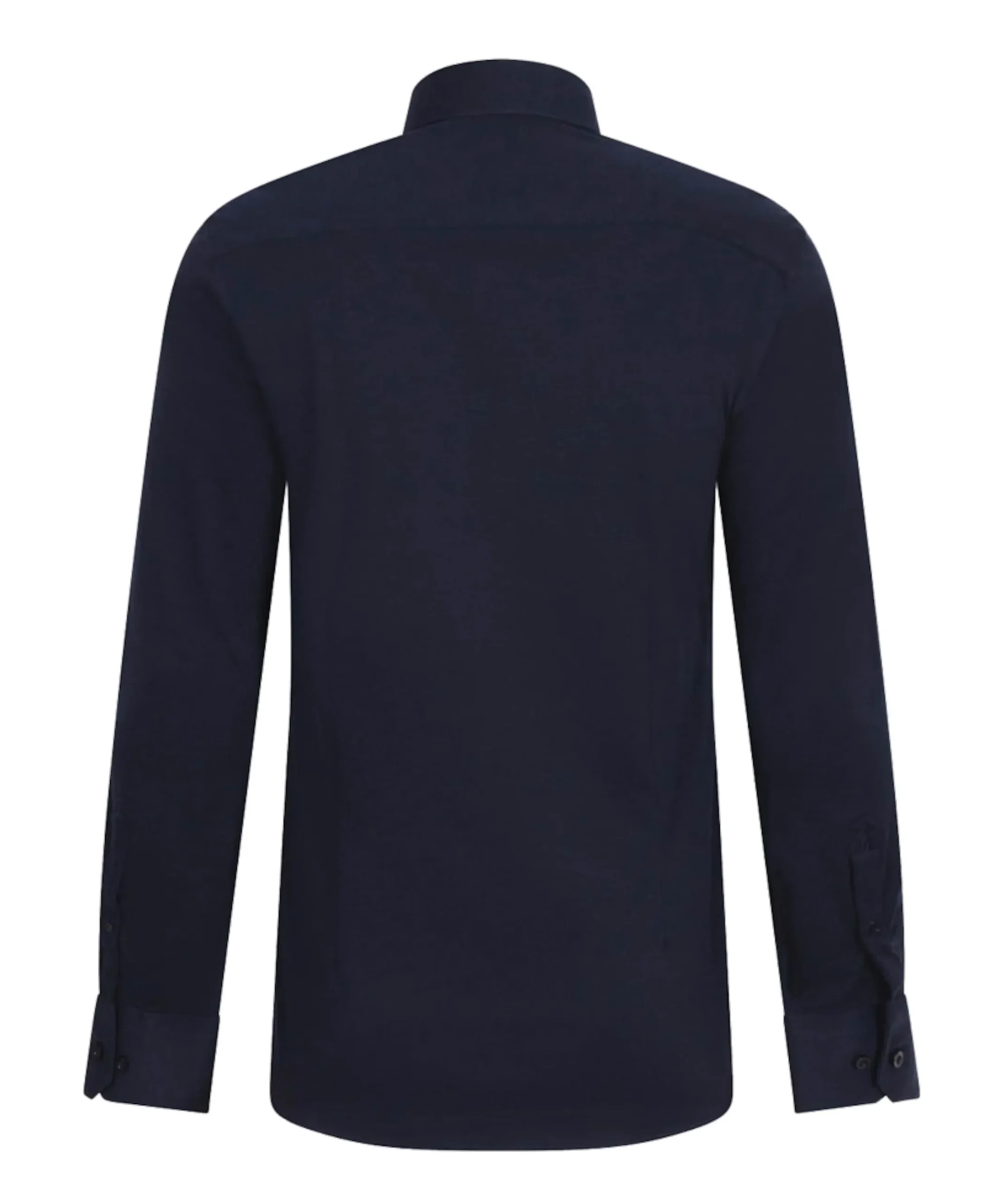 Heren overhemd lange mouw blauw