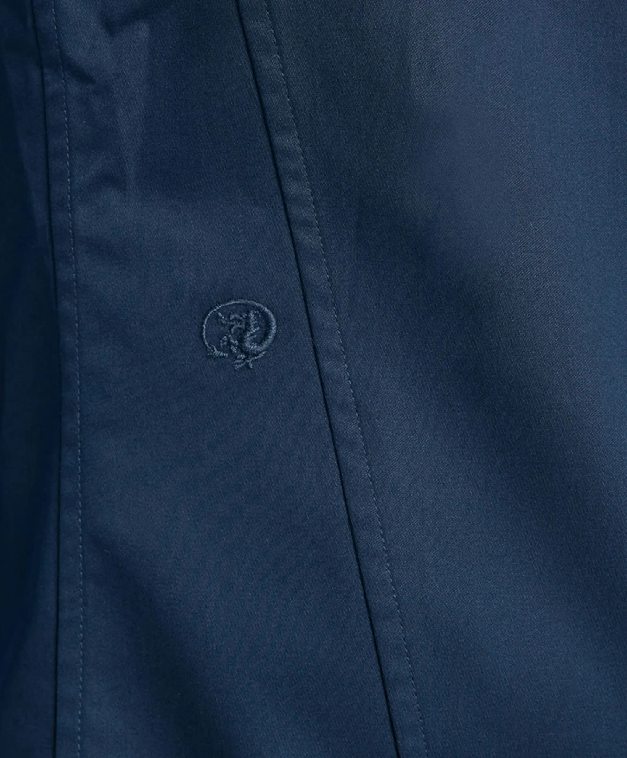 Heren overhemd lange mouw blauw