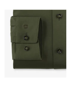 Heren overhemd lange mouw groen