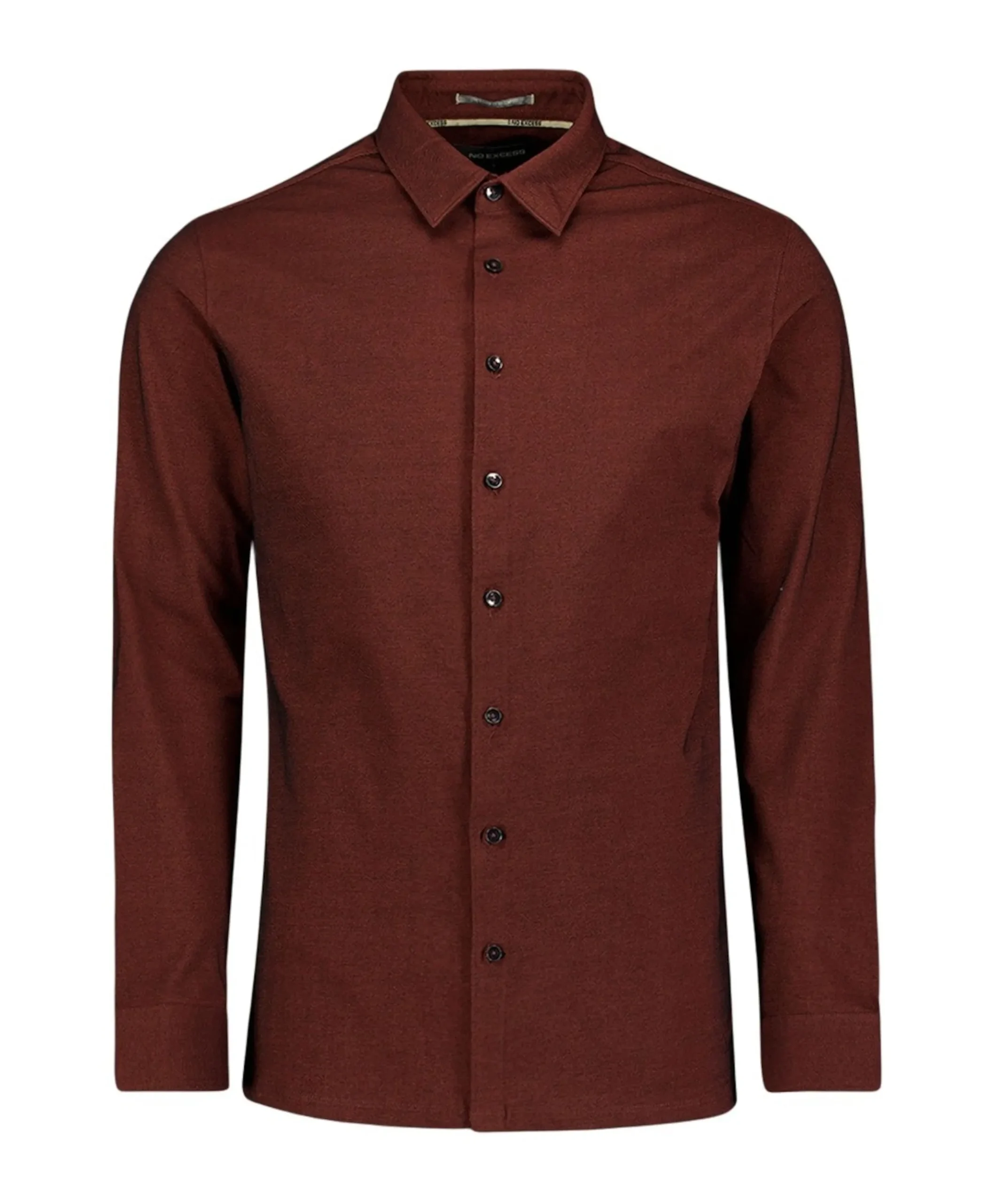 Heren overhemd lange mouw rood