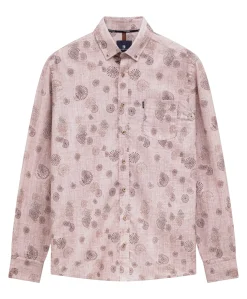 Heren overhemd lange mouw roze