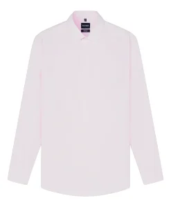 Heren overhemd lange mouw roze