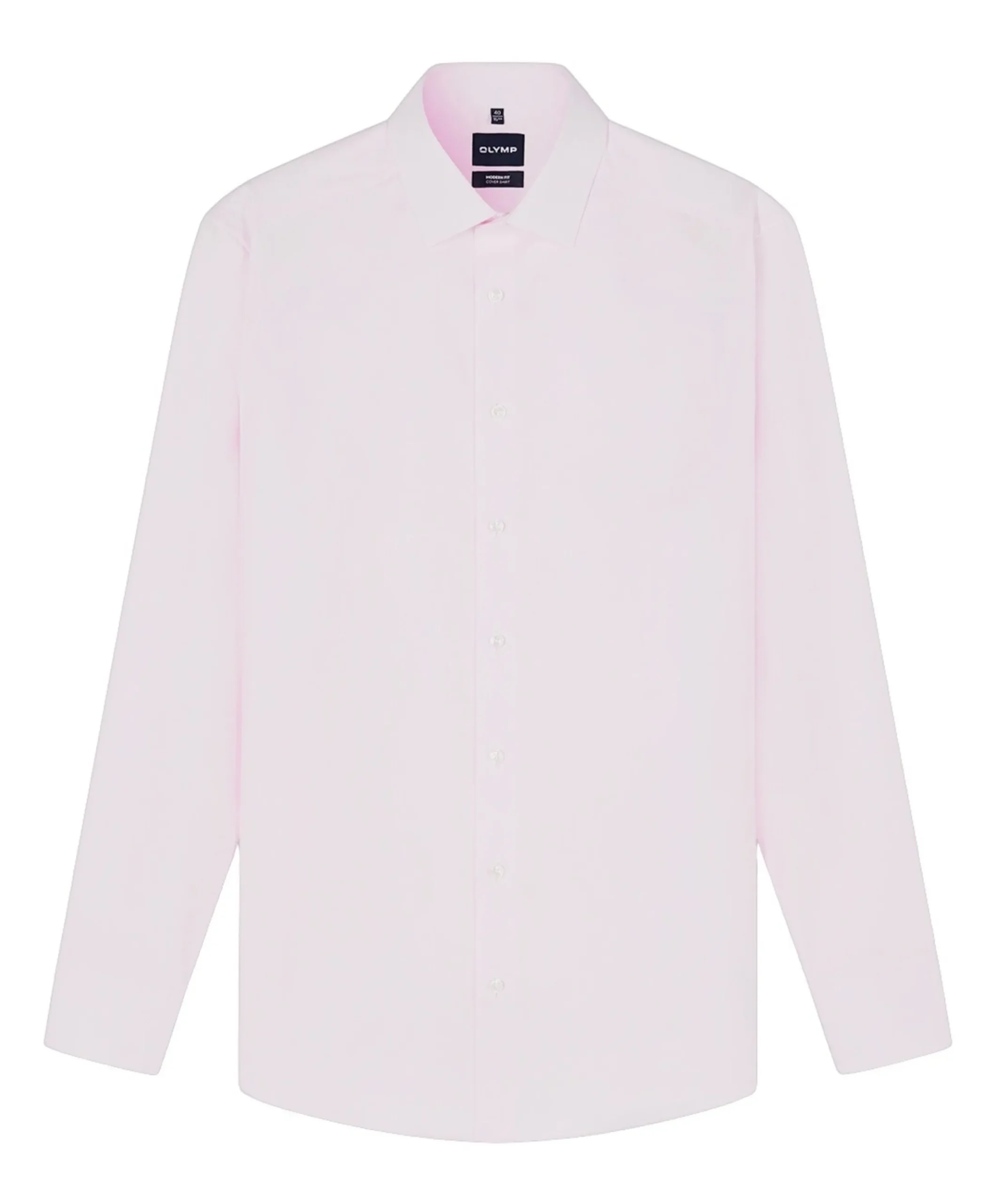 Heren overhemd lange mouw roze