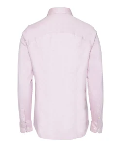 Heren overhemd lange mouw roze