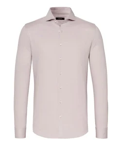 Heren overhemd lange mouw roze