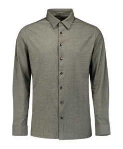 Heren overhemd lange mouw zwart