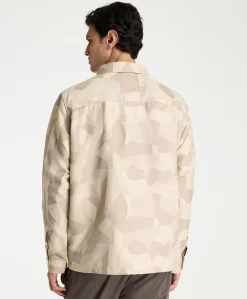 Heren overshirt beige