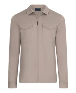 Heren overshirt beige