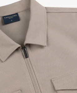 Heren overshirt beige