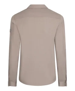 Heren overshirt beige