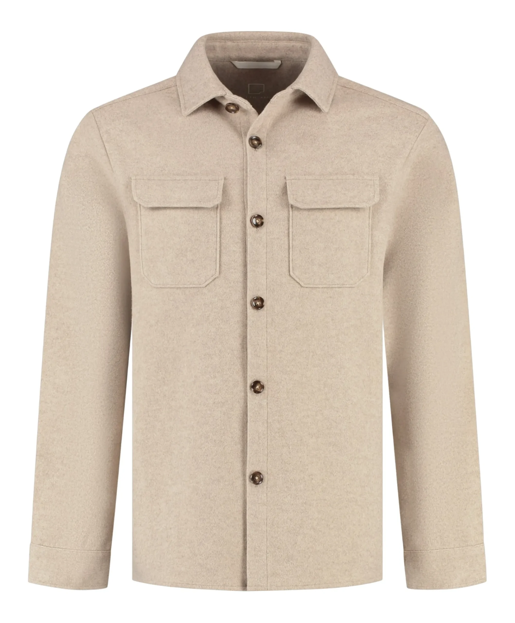 Heren overshirt beige