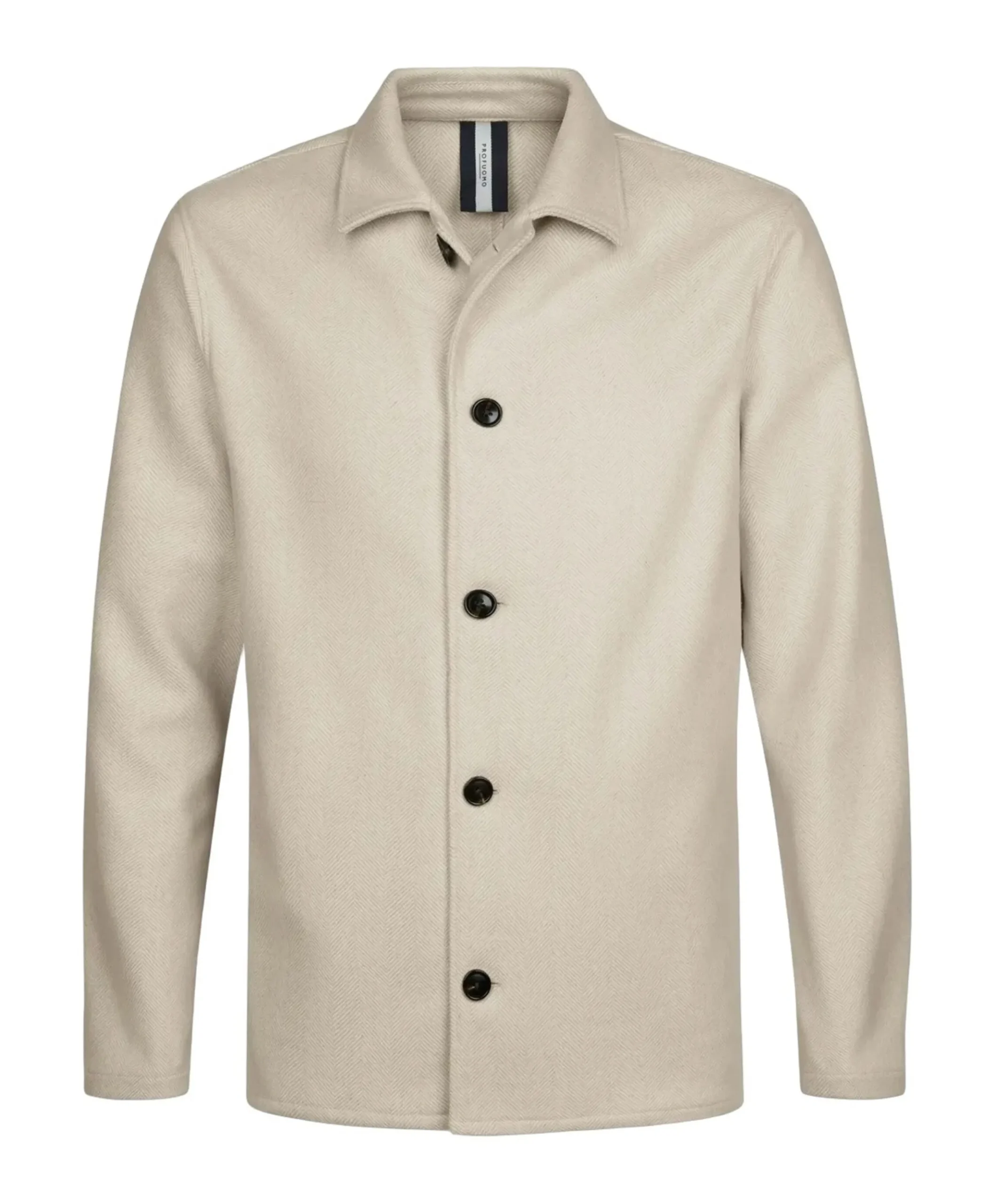 Heren overshirt beige