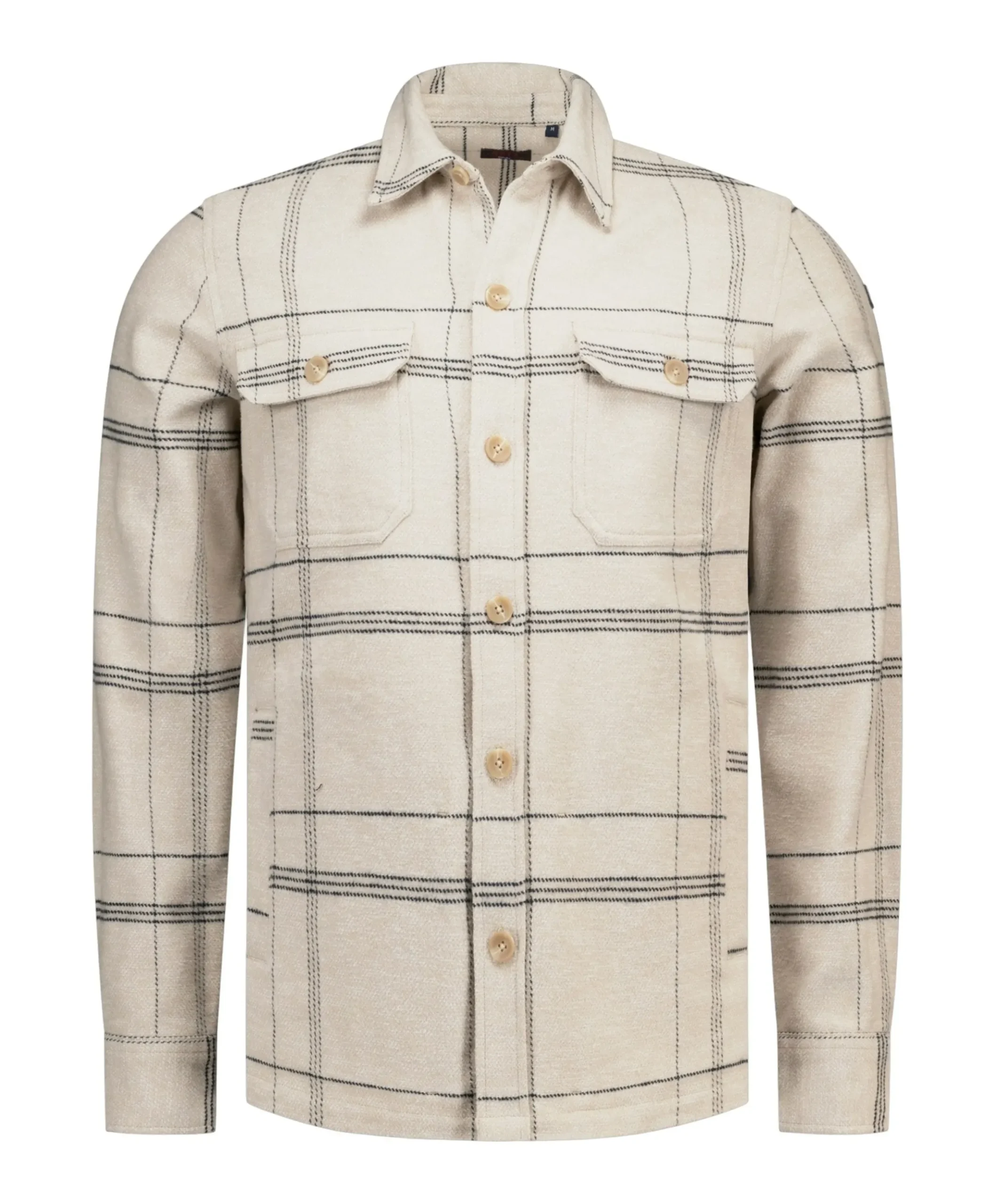 Heren overshirt beige