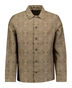Heren overshirt beige