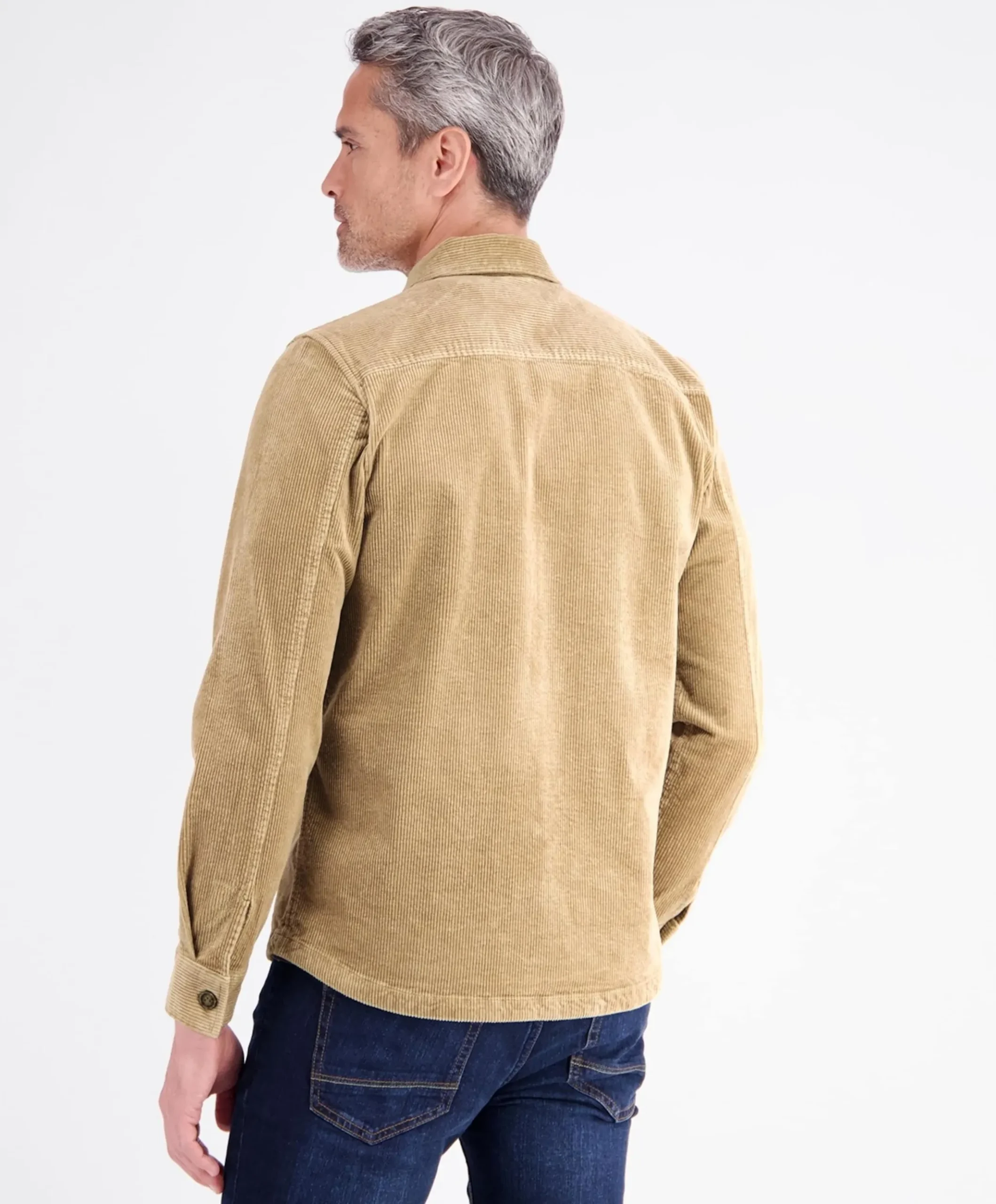 Heren overshirt beige