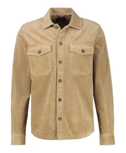 Heren overshirt beige
