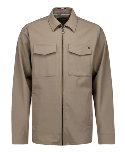 Heren overshirt beige