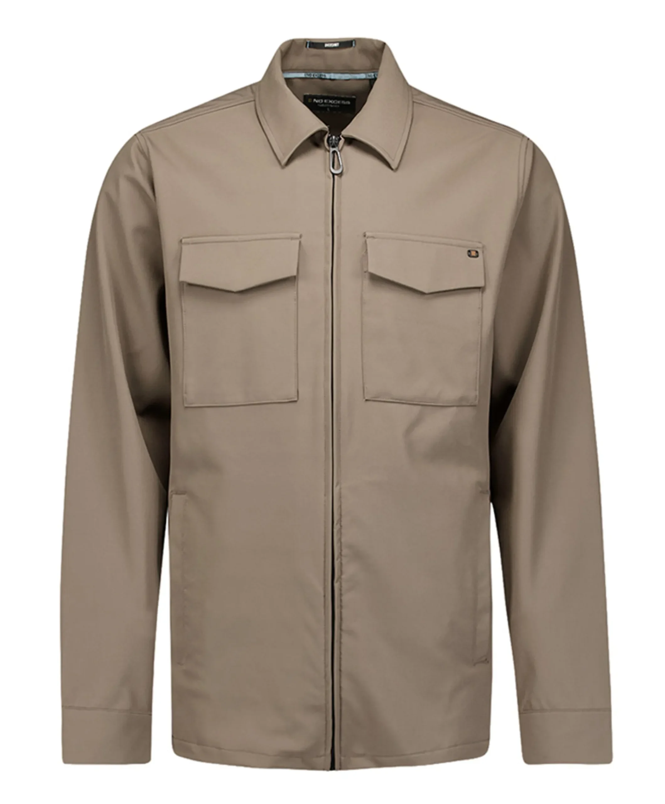 Heren overshirt beige