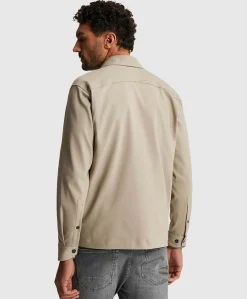 Heren overshirt beige