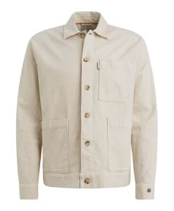 Heren overshirt beige