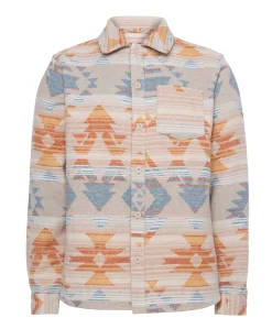 Heren overshirt blauw