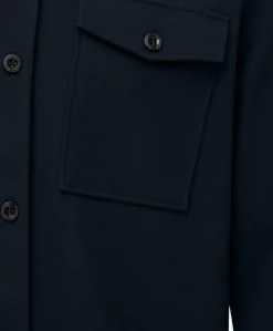 Heren overshirt blauw