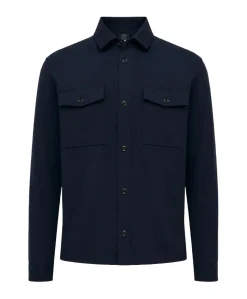 Heren overshirt blauw