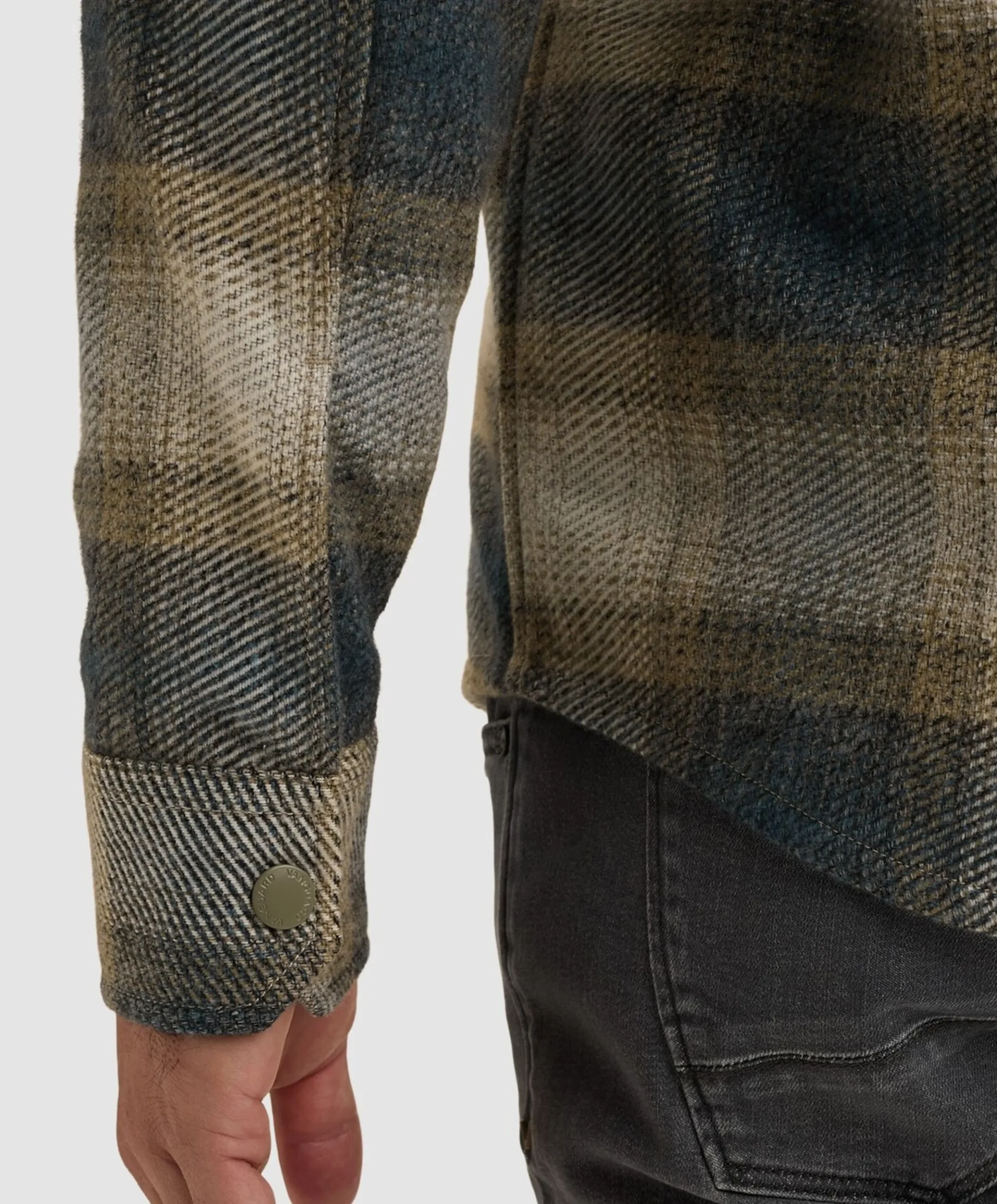 Heren overshirt blauw