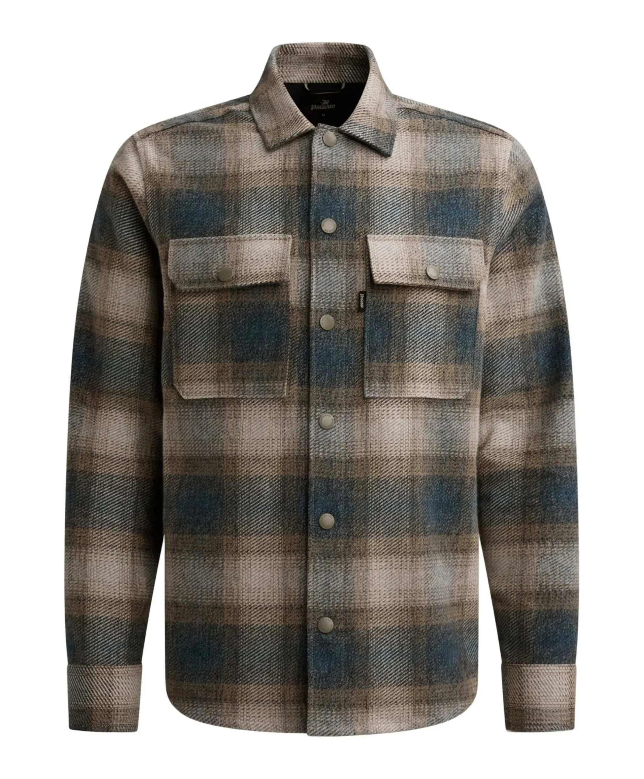 Heren overshirt blauw