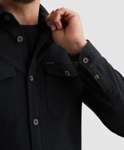Heren overshirt blauw