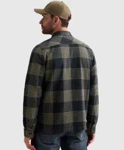 Heren overshirt blauw
