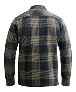 Heren overshirt blauw