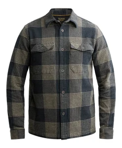 Heren overshirt blauw