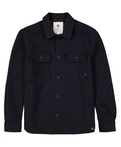 Heren overshirt blauw