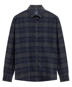 Heren overshirt blauw