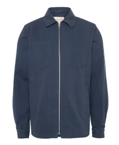 Heren overshirt blauw