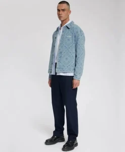 Heren overshirt blauw